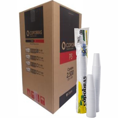 Copo 80ml branco - Copobrás