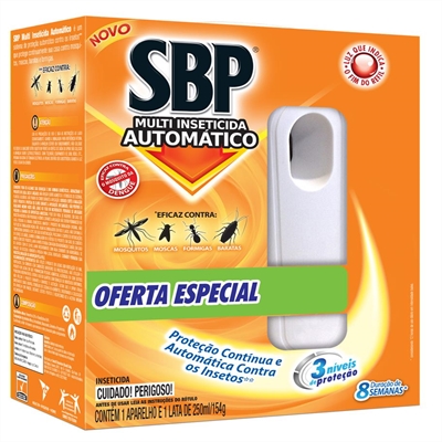 Inseticida 250 ml (Aparelho + Refil) - SBP